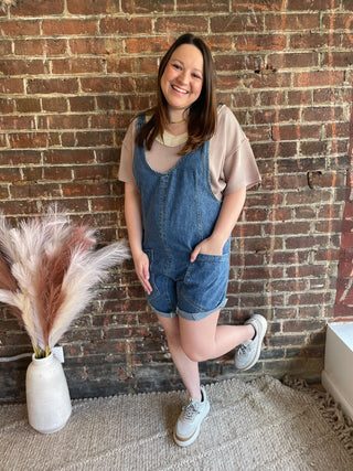 Rylee Denim Romper
