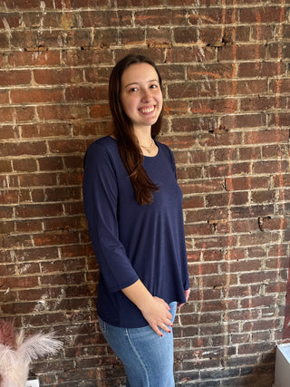 Scarlett Top | Navy