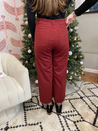 Luna Pants | Maroon