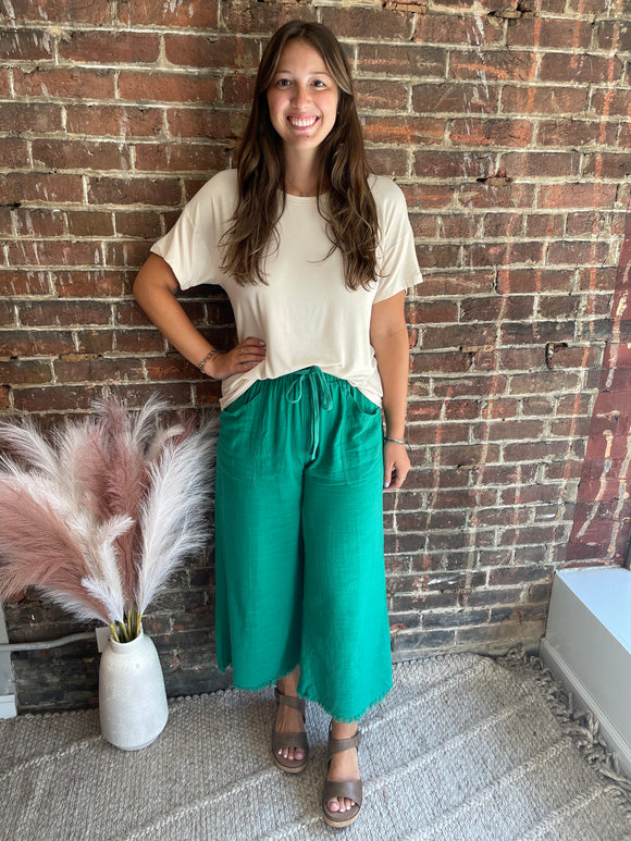 Farah Pants | Emerald Green