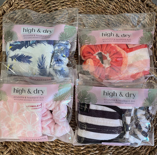 High & Dry Microfiber Scrunchie/Headband Duo
