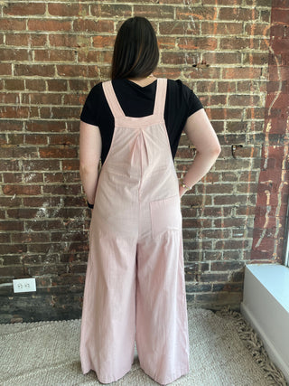 Fran Overall Jumpsuit | Dusty Pink