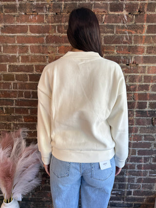 Bats Mock Neck Pullover
