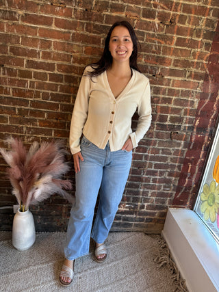 Kate Light Wash Barrel Jeans