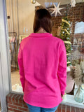 Miley Pink Quarter Zip Pullover