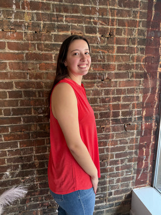 Liz Tank | Hot Coral