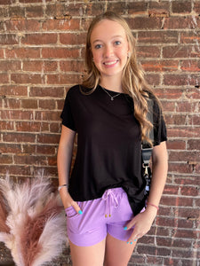 Solid Lavender Everyday Shorts