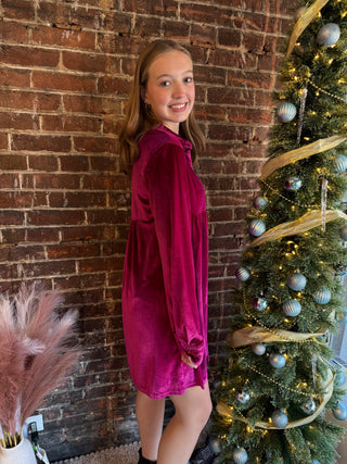 Selena Dress | Magenta