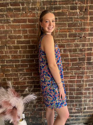 Lizzy Tank Dress | Royal Paisley