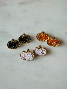 Pumpkin Earring Set