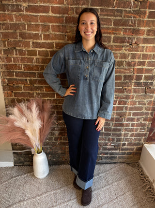 Shelley Denim Top