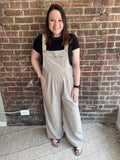 Fran Overall Jumpsuit | Stone