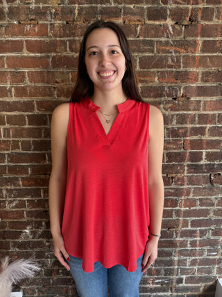Liz Tank | Hot Coral