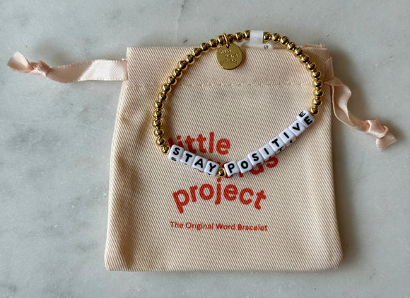 Stay Positive Bracelet-Waterproof