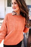 Fall Embossed Sweater