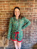 All I Want For Christmas Ruffle Pajama Set