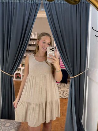 Stevie Dress | Taupe