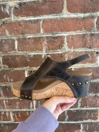 Carley Wedges | Espresso Crackle