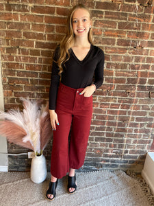 Luna Pants | Maroon