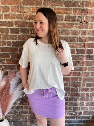 Solid Lavender Skort