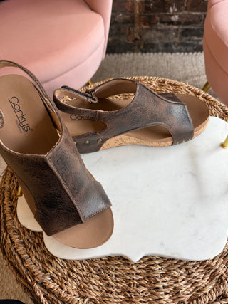 Carley Wedges | Espresso Crackle