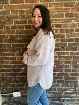 Bailey Shacket | Lavender
