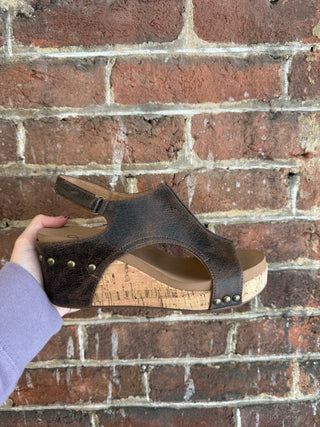 Carley Wedges | Espresso Crackle