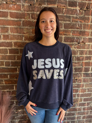 Jesus Saves Pullover