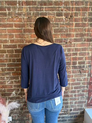 Scarlett Top | Navy