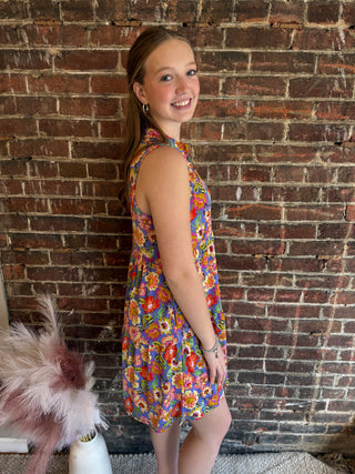 Beth Tiered Dress | Violet Blue