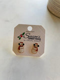 Snowman Earrings