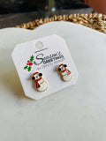 Snowman Earrings