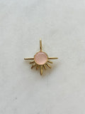 Solstice Charm in Pink Opal | Gold / Pink Opal