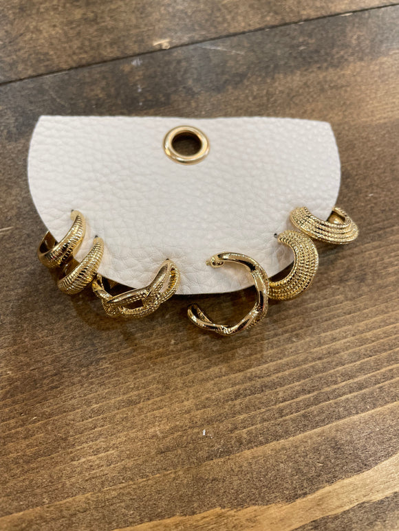 Gold Hoop Earring Set