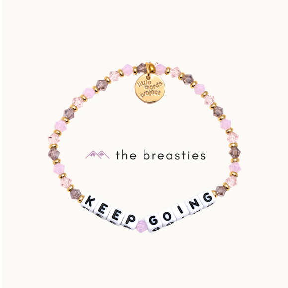 Keep Going-Breast Cancer Bracelet