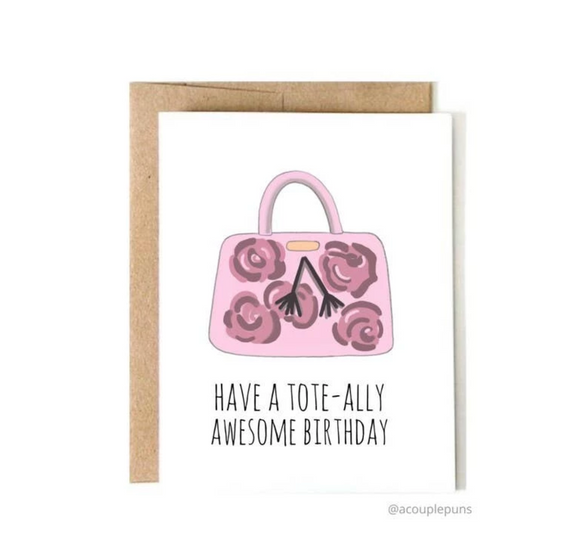 Tote-ally Awesome Birthday Card