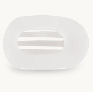 Coconut White Small Flat Round Clip