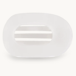 Coconut White Small Flat Round Clip