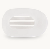 Coconut White Small Flat Round Clip