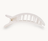 Coconut White Small Flat Round Clip