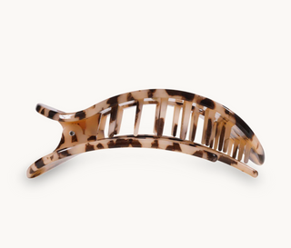 Blonde Tortoise Medium Flat Round Clip