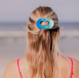 Poolside Small Flat Round Hair Clip