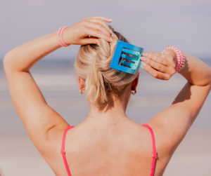 Poolside Large Flat Square Hair Clip