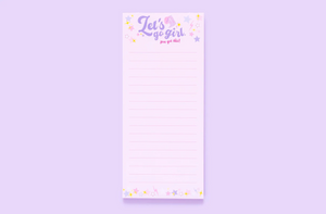 "Let's Go Girl" List Pad