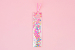 Jewels + Hearts Confetti Bookmark