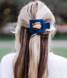 Midnight Rain Medium Flat Square Hair Clip