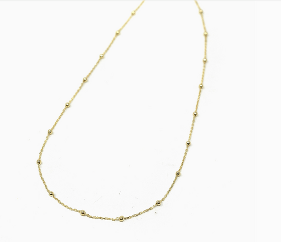 Baby Ball Chain Necklace | Gold