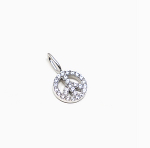 Peace and Love Charm | Silver