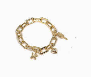 Token Charm Bracelet | Gold