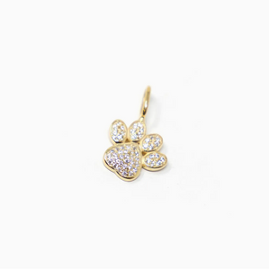 Paw Print Charm | Gold